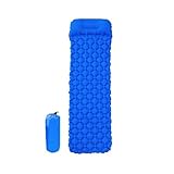 DUnLap Gemütliche Campingmatratze Aufblasbare Strandmatte Luftmatratze Picknick Matratze Mit Kissen Schlafsack Kissen Luft Sofas Aufblasbare Schlafkissen Camping Matte Campingmatratze (Size : Blue)