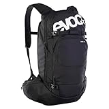 EVOC LINE 20 Tourenrucksack, Skirucksack (NEURALITE SYSTEM, separates Lawinenfach mit Notfallplan, Ski-/Snowboard Befestigungsmöglichkeiten, Hüftgurttaschen, BODY HUGGING), Black