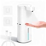 Dalugo Desinfektionsspender Automatischer, Elektrischer Seifenspender Wandbefestigung mit Sensor, 4 Einstellbare Stufen, Kontinuierlicher Sprühnebel IPX5 Wasserdicht Seifenspender für Bad Küche