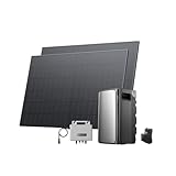 ECOFLOW STREAM Balkonkraftwerk mit Speicher AC Pro, 1,92kWh Solarspeicher, 800 W Mikro-Wechselrichter, 2 × 400W PV Solarpanels, erweiterbar bis 11,52kWh, Plug&Play, IP65, TOU&KI Steuerung