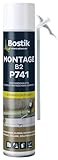 BOSTIK P741 Montage B2 – Einkomponentiger Polyurethanschaum, Zum Montieren, Kleben, Dämmen, Füllen, Gute Hafteigenschaften, Sofort einsetzbar, 500ml