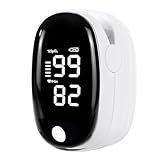 Tomedeks Pulsoximeter,Sauerstoffsättigung messgerät finger, Messung von Sauerstoffsättigung (SpO₂) und Herzfrequenz (Puls), Fingeroximeter mit Farbdisplay, schmerzfreie Anwendung am Finger,A