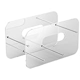 Spender für Papierteller, platzsparender Organizer für Teller, Besteck, Utensilien und Servietten aus Acryl für