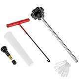 QWORK® 4-TLG. Reifenventil-Einziehwerkzeugsatz mit Gummi Ventile TR413 - Effiziente Ventilreparatur ohne Demontage
