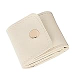 YHAILI Faltbare Schmuck-Organizer-Tasche mit 4 Fächern für Ohrringe, Ringe, Reiseaufbewahrung, Mikrofaser-Lederetui