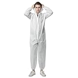 TopHomer Einweg-Overall, 2Pack Schutzoveralls, Einweg-Schutzanzug mit Kapuze, wasserdichter Arbeitsoverall, Einweg-Chemikalienschutzkleidung, Einweg-Schutzanzug mit Kapuze (XL)