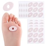 90 Stück Hühneraugenpflaster,Schaum-Hornhautkissen,Hühneraugenringe Blasenpflaster,Fußschutz Anti-Reibung Hühneraugenpflaster für Schwielen Anti-Rutsch Fuß Schmerzlinderung