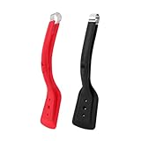 CIYODO 2 Stück 2-in-1-Bratspatel-Clip Grillzange frittierter Spatel Pinzette gebraten doppelt küchenmaschiene kochgeschirr kücjen zubehör Fischfutter-Clip Servierzange Kochgerät Kieselgel