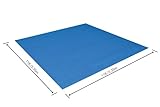 Bestway Flowclear™ quadratische Bodenplane, 335 x 335 cm, für Aufstellpools bis Ø 305 cm, blau