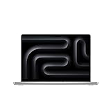 Apple 2023 MacBook Pro Laptop M3 Pro Chip mit 11‑Core CPU, 14‑Core GPU: 14,2' Liquid Retina XDR Display, 18 GB gemeinsamer Arbeitsspeicher, 512 GB SSD Speicher. Funktioniert mit iPhone, Silber