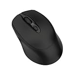 Kabellose Maus, Bluetooth 5.0 und 2,4 G, 3 Geschwindigkeiten, ergonomisches Design, Schwarz.