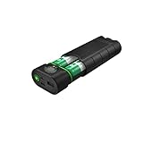 Ledlenser Flex10 Outdoor USB-C Powerbank Ladegerät, 2 entnehmbare Lithium Akkus Typ 21700, Kurze Ladezeit, Robustes Gehäuse, IP65 Schutz vor Staub, Wasser, Kurzschluss, Lade u. Kapazitätsanzeige