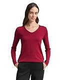 Tom Tailor Damen Strickpullover Mit V-Ausschnitt Pullover, 10361 - Rumba Red, M EU