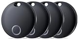 Reyke Smart Tag Pro, Koffer Tracker kompatibel mit Apple Wo ist APP (nur iOS), Schlüsselfinder für Schlüssel, Gepäck, Koffer, Brieftasche, IP67 wasserdicht, 4er Pack