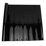 CHEOTIME Einweg-Sichtschutz-Fensterfolie, Fenstertönung für Zuhause, Schwarze Sichtschutzfolien, reflektierende Spiegelglas-Fensterabdeckungen, Sonnenwärme für Heimbüro, 1,6 x 9,8