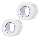 BAZEITFLOW 2 Rollen Flexibles Dichtungsband Breit Lang Selbstklebend Wasserdichtes Klebeband für Rohr Eimerreparatur Leckabdichtung und Fensterreparatur Haushalts Industriegebrauch