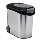 Curver Futter-Container 12kg I 35L, schwarz/Silber, 49,3 x 27,8 x 42,5 cm