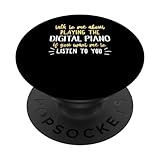 Lustige Digitalpiano-Grafik – Talk to Me About the Digital P PopSockets mit austauschbarem PopGrip