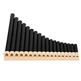 ABOOFAN Chinesische Panflöte, 16 Röhren, aus Kunststoff, hellbraun, Lehr- und Lerninstrument für Anfänger, Panflöte für Schüler und Schulorchester