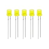 MJINA Dioden 50PCS Diode 5MM Grün Blau Gelb Rot Weiß Licht Emittierende 5mm (Color : Yellow)