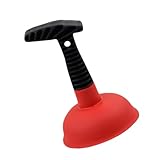 ULTECHNOVO Rohrreiniger entsperren Entferner Abfluss Waschbeckenkolben Kolben für Spüle Reinigungsmittel für Waschbecken Kolben für Badezimmerablauf rot