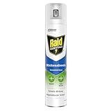 Raid Essentials Mückenschutz Raumschutz-Spray, natürlicher Schutz mit pflanzlichen Wirkstoffen, geruchsneutral, bis zu 4 Stunden wirksam, 300 ml Sprayflasche