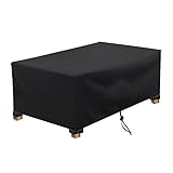 150x65x75cm/LxBxH Abdeckung für Gartenmöbel Winterfest, Wasserdichte Gartenmöbelabdeckungen,Gartentisch Schutzhülle Wasserdicht Wetterfest für Outdoor-Rattan-Sets mit Zugkordel & Winddichte Schnalle