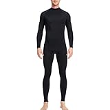 Herren Badeanzug Lang Jumpsuit Schwimmanzug Schnorchelanzug Badehosen Schutzkleidung Männer Stretch Ganzkörper Neoprenanzug Lang Ganzkörper Tauchanzug Schnelltrocknend Bademode