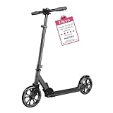 HUDORA Scooter Up 200 - Geräuscharmer Aluminium-Roller für bis zu 100kg - Höhenverstellbarer & zusammenklappbarer Tretroller - Ruckelfreier Kick-Scooter für Kinder / Jugendliche & Erwachsene