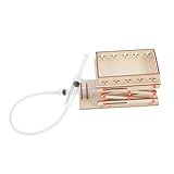ULTECHNOVO 1 Satz Hydraulischer Hubtisch Laborscheren-wagenheber- Holzprojekte Für Laborheber-maschinensatz Hebebahnspielzeug Bildungswissenschafts-kit Hölzern Khaki