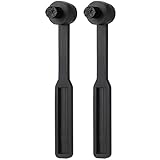 iplusmile 2 Stück Schallplatten Nadelreiniger aus Kunststoff Kompakte Vinyl Schallplattenbürste mit Nylonborsten Schonende Plattenspieler Reinigungsbürste für Präzise Staubentfernung