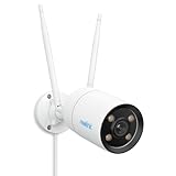 Reolink ColorX Outdoor-Überwachungskamera mit 2K 4MP Echtfarben-Nachtsicht, F1,0-Blende, 1/1,8-Zoll-Sensor, 5GHz/2,4GHz WLAN Kamera Outdoor, Personen-/Fahrzeug-/Tiererkennung, Zwei-Wege-Audio, CX410W