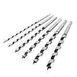 TARSHYRY Schlangenbohrer-Set, Starker, Stabiler Holzbohrer für die Holzbearbeitung, Lochreiben, Sechskantschaft, Verlängertes Drehwerkzeug, 6-teilig, für Alle Arten von Holzarbeitern