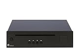 Pro-Ject CD Box E, Ultra kompakter Einsteiger CD Player mit echtem Red Book CD-DA-Laufwerk, Schwarz