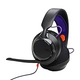JBL Quantum 250 Kabelgebundene Over-Ear-Gaming-Kopfhörer, JBL Quantum Spatial Sound, Mikrofon mit Geräuschunterdrückung, 3,5-mm-Kabel, kompatibel mit Apple/PC/Xbox/PlayStation/Nintendo Switch, Schwarz