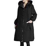 Regenjacke Damen Wasserdicht Lang Regendicht Strapazierfähige Regen Jacke Regencape Langärmelig Mit Kapuze Und Taschen Faltbar Große Größen Regenmantel Regenponcho Für Gartenarbeit Lila Polyester