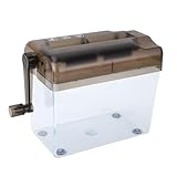 SEAFRONT Hand-Aktenvernichter, Tragbares Manuelles Papierschneidewerkzeug für den Einsatz Im Büro, in der Schule oder in der Familie, 4,84 Zoll Schnittbreite, 0,12 Zoll Streifenschnitt,