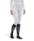 FALKE Damen Baselayer-Hose Warm Long W Ti Funktionsmaterial schnelltrocknend 1 Stück, Weiß White 2860, XS
