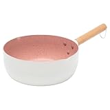 Bratpfannen ohne Stiel – Induktionsherdpfanne | Kochgeschirr mit Holzgriffen, Küchenzubehör für Babys, für Gasherd, Familie, Picknick, Camping im Freien und A