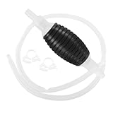 HAPINARY Manuelle Kraftstoffsiphonpumpe mit Wellenschlauch und Luftballon Langlebige Umfüllpumpe für Benzin Diesel und Öl Tragbare Handpumpe für Einfache Flüssigkeitsabsaugung und Transfer