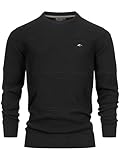 Indicode Herren Injustice Pullover mit Rundhals-Ausschnitt | Herrenpullover Pulli Strickpullover für Männer Black L