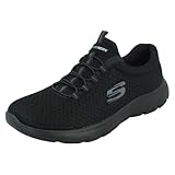 Skechers Damen Summits Sneaker, Black White, 39 EU