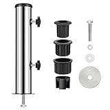 Schirmständer aus Granit, Industrie-Design, verstellbar und windabweisend, für den Außenbereich, Terrasse, Garten, Strand, zuverlässig, robuste Unterstützung