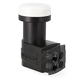 RED OPTICUM 03H Series Quattro LNB: LNB für bis zu 8 Receiver, Digital HD 4K, Wetterfest mit Regenschutzkappe, Kompatibel mit Sat Finder, Kompakt und leicht