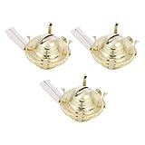 Sewroro 3 Stück Metall Öllampenbrenner Ersatzteile Retro Petroleumlampenteile mit Docht Aluminiumlegierung Kompatibel für Vintage Öllampen und Petroleumlampe bei Stromausfall