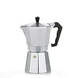 kela Espressokocher für 3 Tassen, Espressokanne 150ml, Kaffeekocher Aluminium, ITALIA, Espressomaschine für Herdplatte, alle Herdarten außer Induktion, silber matt