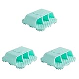Beaupretty 3 Stücke Silikon Shampoo Bürstenkopf Reinigungsbürste Haar Schuppen Wäscher Kopf Kopfhaut Massagegerät Massagebürste Grün