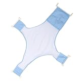 DECHOUS Badewannen Netz Verstellbar Rutschfestes Mesh Badewannensitz für Neugeborene Atmungsaktives Material Installieren Sicherer Badehilfe in Hellblau