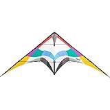 HQ 116785 - Maestro 4 Aqua, Zweileiner Lenkdrachen Allround, ab 14 Jahren, 95x220cm, inkl. 70kp Dyneemaschnüre 2x25m auf Winder mit Schlaufen, 2-5 Beaufort