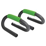 Schildkröt Push Up Bars, 2 Liegestützengriffe, Anthrazit-Grün, in 4-Farb Karton, 960040